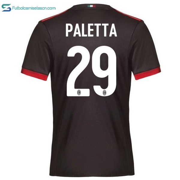 Camiseta Milan 3ª Paletta 2017/18